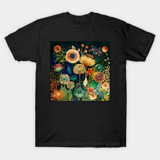 Floral Pattern Fairy Garden T-Shirt